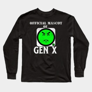 Funny Generation X Gen X Mr Yuk 80's and 90's Vintage and Nostalgic Gift Idea Long Sleeve T-Shirt